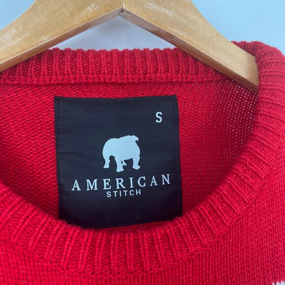 American Stitch Christmas Sweater “I Can’t Feel My Face” Gingerbread Size Small - Picture 4 of 7